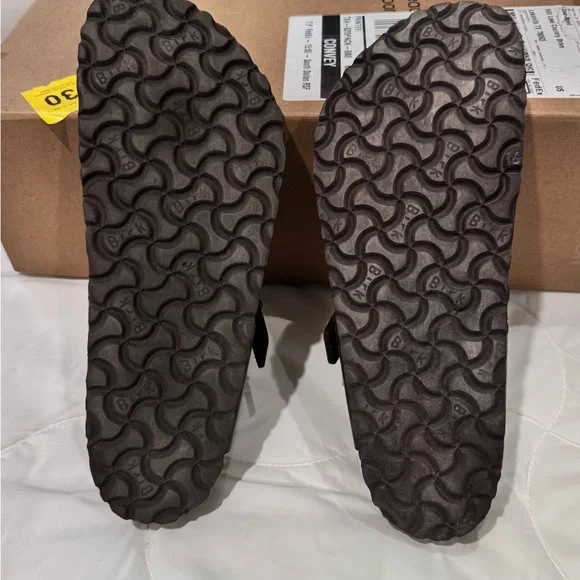 PRICE REDUCED!!!!  $50  Birkenstock Espresso Leather Thong Sandals - Picture 3 of 4